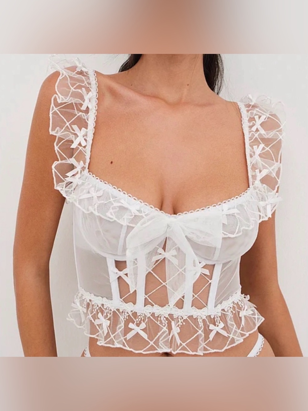 For Love & Lemons Fiorella Bustier Bra Corset